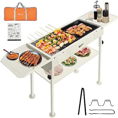 Voohek Korean BBQ Grill Raclette Table Grill Hibachi Electric Indoor Grill  2 in 1 Non-stick Grilling Plate and Natural Cooking Stone Adjustable  Temperature 8 Raclette Pans 8 Wooden Spatulas 1300W - Yahoo Shopping