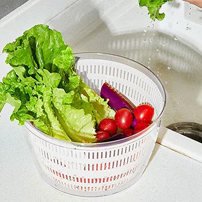 Press-type Vegetable Dehydrator Manual Vegetable Dryer Salad Spinner Drain  Storage Basket Fruits Home Fruit Cleaning Drying Tool
