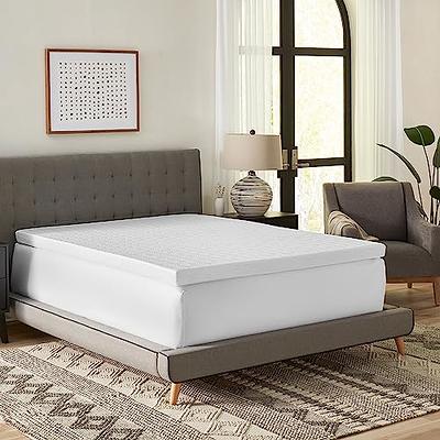 GhostBed 3 inch Cooling Gel Memory Foam Mattress Topper - Waterproof Cover, Protector & Topper in One - Full