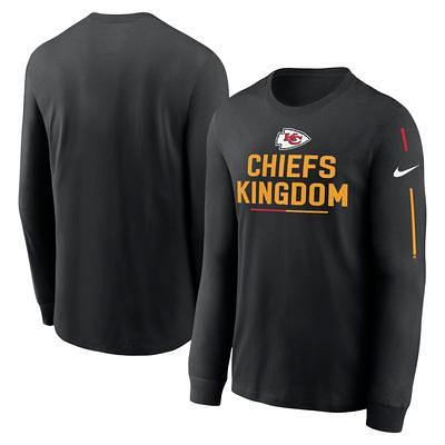 Youth Kansas City Chiefs Nike Black Salute to Service Long Sleeve