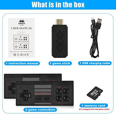  Wireless Retro Game Console,Retro Game Stick 4K,Nostalgia Stick  Game,4K HDMI Output,Plug and Play Video Game Stick Built in 10000+ Games,9  Classic Emulators, with Dual 2.4G Wireless Controllers(64G) : Toys & Games