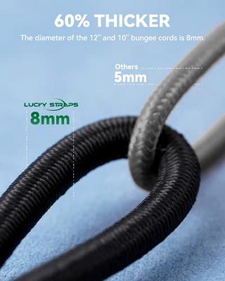 3 Types Mini Short Bungee Cords Assortment, Includes 12'' 10'' Small Bungee  Cords with Dual Hooks