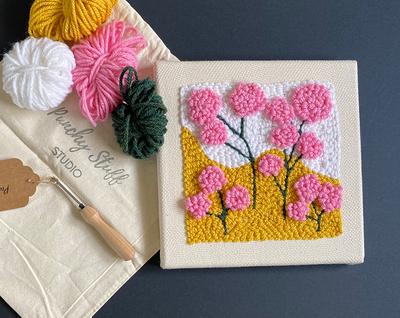 Beginner Embroidery Kit Embroidery Kit Floral embroidery design DIY craft  project