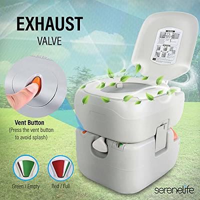  SereneLife Portable Toilet with Carry Bag – Indoor