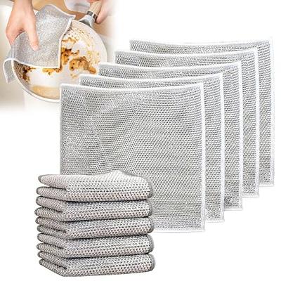 2023 New Multipurpose Wire Dishwashing Rags for Wet and Dry,  Multifunctional Non-Scratch Wire Dishcloth, Scrub Dish Cloths for Washing  Dishes, Sinks