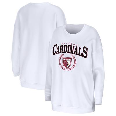 Louisville Cardinals Gameday Couture Women's Distressed Snap Perfect  Oversized Pullover Sweatshirt - White