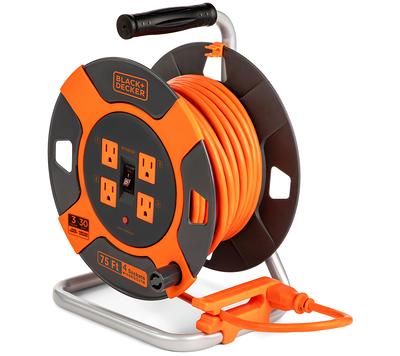 BLACK+DECKER 75' Outdoor Extension Cord Reel w/ 4 Outlets - Yahoo Shopping