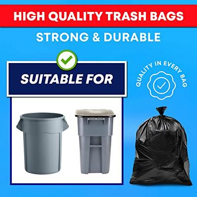 65 Gallon Trash Bags, (Huge 120 Bags Bulk) Large Trash Bags 65