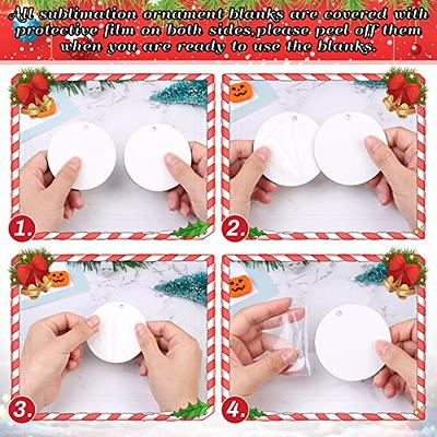 25 Pieces Sublimation Ornament Blanks, 3.15 Round Blank Sublimation  Ornaments Sublimation Christmas Ornament Blanks for Christmas Tree Décor,  DIY Handmade Crafts(3.15 inches) - Yahoo Shopping