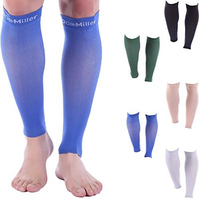 Doc Miller Calf Compression Sleeve Men - 30-40 mmHg, Medical Grade Calf  Sleeves for Men and Women Supports Shin Splints, and Varicose Veins  Recovery 