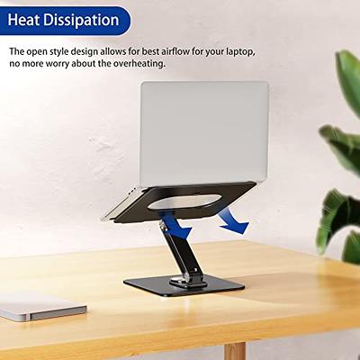 Besign Adjustable Laptop Stand Ergonomic Riser Notebook Computer Holder Stand Compatible with Air Pro Dell XPS HP Lenovo More 10-15.6 Laptops