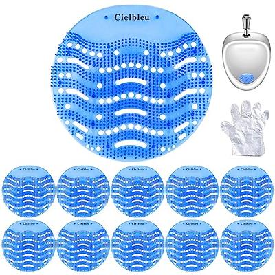 SOLUTIONS4U Urinal Screen Deodorizer (12-Pack) Anti-Splash Pads Cakes Odor  Protection Mats Fresh 3D Wave Ocean Breeze for Toilets and Bathrooms W/Free  Gloves Lasts for 30 Days - Yahoo Shopping