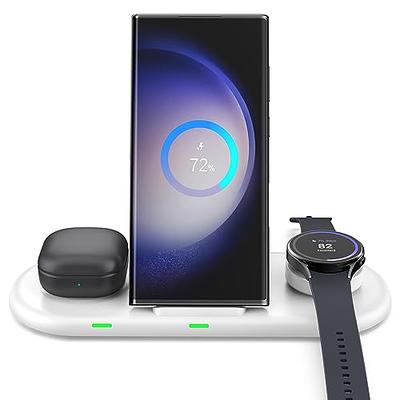 Wireless Charging Station For Samsung, 3 In 1 Wireless Charger For Samsung  S23 Ulta, Galaxy Watch, Galaxy Buds