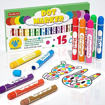 Jumbo Washable Dot Markers for Toddlers, (8 Pack Dabbers) - Easy Grip Bingo  Daubers 