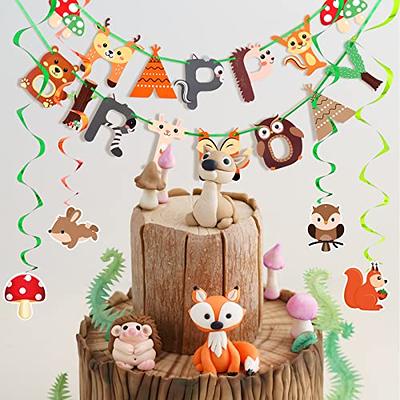 Blulu 30 Count Jungle Safari Animals Party Decorations Jungle Animals  Hanging Swirl, Forest Theme Foil Swirls Ceiling for Safari Birthday  Decorations