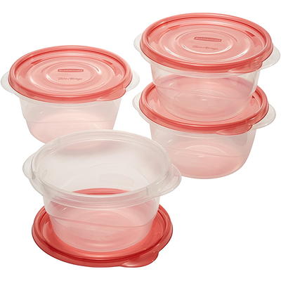 Rubbermaid 16 cups Clear/Red Food Storage Container 1 pk - Ace