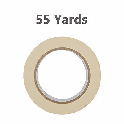 Lichamp Wide Masking Tape 3 inches, 1 Pack General Purpose Beige Masking  Tape White Masking Paper, 3 inches x 55 Yards x 1 Roll