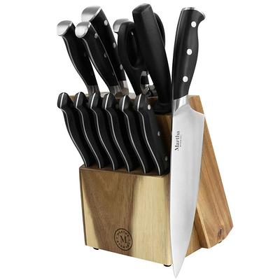 Hampton Forge Epicure Black 17 Piece Cutlery Block Set