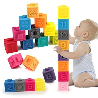 Bpa-Free Soft Silicone Building Blocks Toys Kids Circular Structure  Stacking Games Early Education Toys For Children - Realistic Reborn Dolls  for Sale