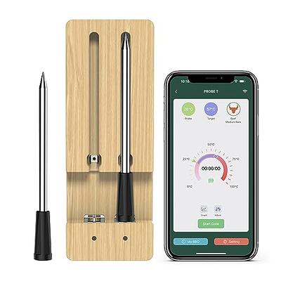 Guilermina Wireless Meat Thermometer, 165ft Smart Bluetooth Meat