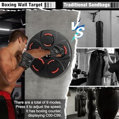 Smart Wall Target LED Sandbag Goal Intelligent Music Boxing Machine Pad  Fitness Equipment Trainer Adults Youth 