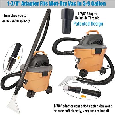 Happy Tree Universal Fits All Shop Vacs with 2-1/2& 1-7/8 & 1-1/4  Adapters Large 7-1/2& Small 3-1/2 Clear Head for Upholstery/Carpet  Cleaning, Shop Vac Extractor Attachment - Yahoo Shopping