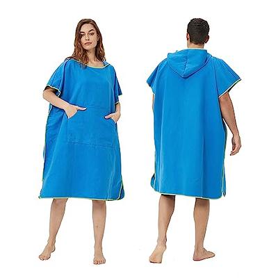 Surf Beach Changing Towel With Hood, Super Absorbent Microfiber Swim Robe  Poncho for Men Women Bath Shower Pool 