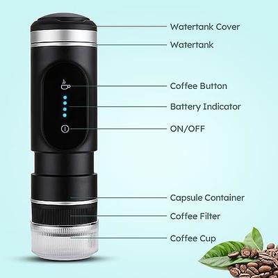 KuroShine Portable Coffee Maker for Compact & Fast Coffee on-the-go: Mini Espresso  Machine, Portable Espresso Maker, Portable Battery Operated Coffee Maker  for Travel or Camping Outdoor Use in the Car - Yahoo