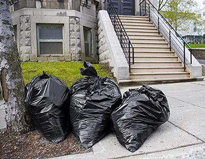 55-60 Gallon Contractor Trash Bags - Black, 32 Bags - 3 Mil