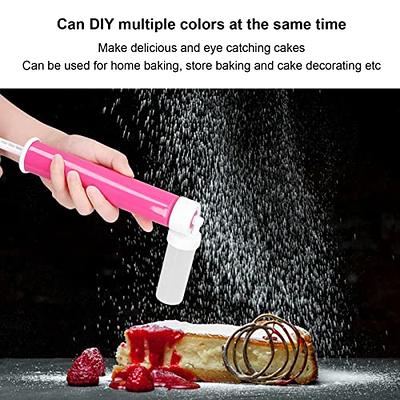 Purple)Manual Cake Airbrush DIY Multiple Colors Leakage Proof