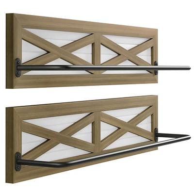 Wood Wall Towel Rack