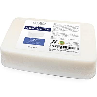 Velona 2 lb - White Melt and Pour Soap Base SLS/SLES Free | Natural Bars for The Best Result for Soap-Making