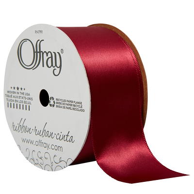 Offray Ribbon, Pink 3/8 inch Single Face Satin Polyester Ribbon, 18 feet -  Yahoo Shopping