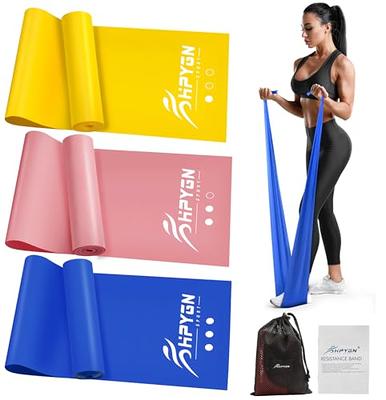 Resistance Bands for Physical Therapy Women, Extended 5.9Ft Exercise  Stretch Bands for Yoga, Pilates, Rehab, Fitness and Strength Training,  Elastic Workout Bands with Training Poster(Red) - Yahoo Shopping