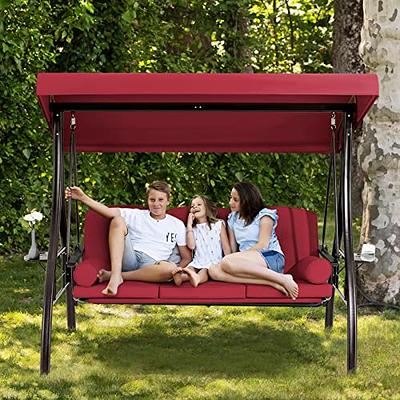  YQNUCO Porch Swing Cushions, Waterproof Bench Cushion with  Backrest, 2/3 Seater Swing Replacement Cushions for Patio Furniture Outdoor  (Dark Gray 40 x 60 inch) : Patio, Lawn & Garden