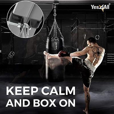 Yes4All 150LB Capacity Punching Bag Hanger, Stainless Steel Swivel Chain  with 4 Snap Hooks for Heavy Bag, Gym Swing, Trapeze, and Hammock