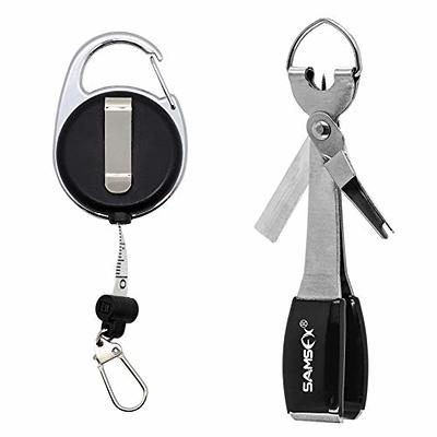 Fly Fishing Retractable Measuring Tape Zinger W/ Fly Line Nippers