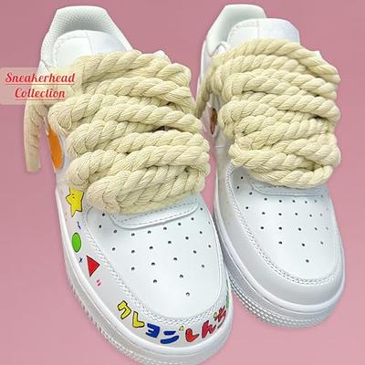 Endoto Round Rope Shoe Laces Thick Cotton Shoelaces Strings for