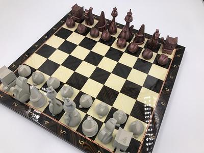 3d chess board drawing