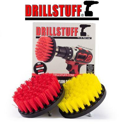 Drillbrush Bathroom Medium Yellow Drill Brush Set