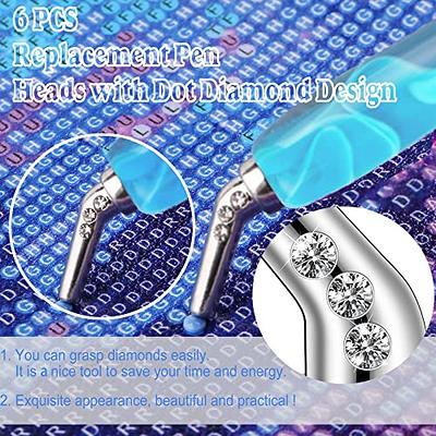 Fuutreo 23 Pcs Diamond Painting Pen Accessories 5D Metal Tips Diamond  Painting Pen Kit Include 4 Diamond Art Pen 11 Screw Thread Tips6 Glue Clays  Bead