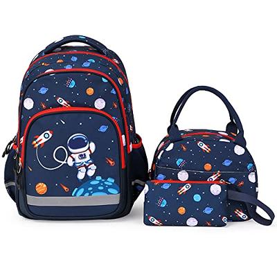 Kids Backpack for School Boys Girls Space Preschool Bookbag with Lunch Box  Pencil Case Set Toddler Kindergarten School Bag