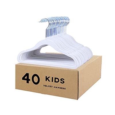 Pillowfort White Kids' Hangers for Children - 18 Pack