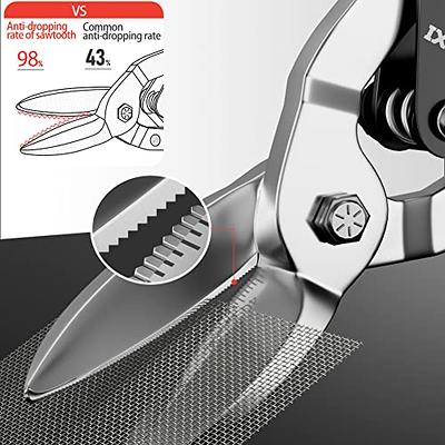 AIRAJ Pro 10 in Aviation Tin Snips Straight Cut,Industrial CR-Mo