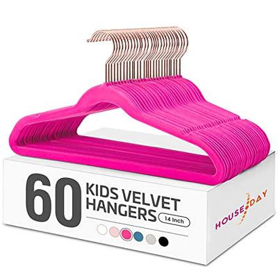 OSTO 100-Pack Velvet Non-slip Grip Clothing Hanger (Black) at