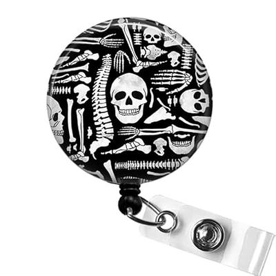 X-Ray Hands, Radiology Tech - Retractable Badge Holder - Badge Reel -  Lanyard =