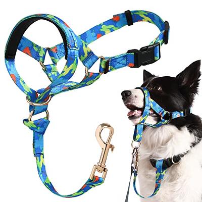  Bingo's Dog Head Collar Back Clip No Pull Halter for Large  Dogs, Nose Lead to Control Pulling, Simple to Use Training Muzzle Leash,  Adjustable Head Harness for Long Snout. L