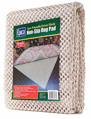 Epica Super-Grip Non-Slip Area Rug Pad 5 x 8 for Any Hard Surface Floor,  Keeps Your Rugs Safe and in Place