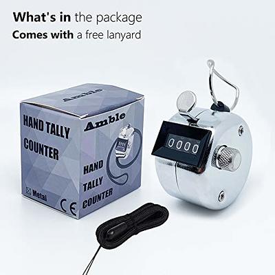 Hand-Held Mechanical Clicker Tally Counter, for Keeping Track of