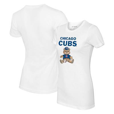 Chicago Cubs Girl Teddy Fringe Tee 2T / White